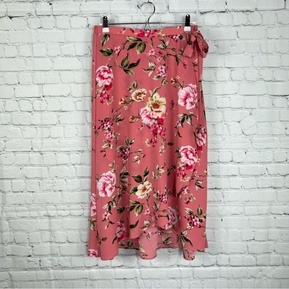 Faux Wrap Skirt  Bobeau Size Medium